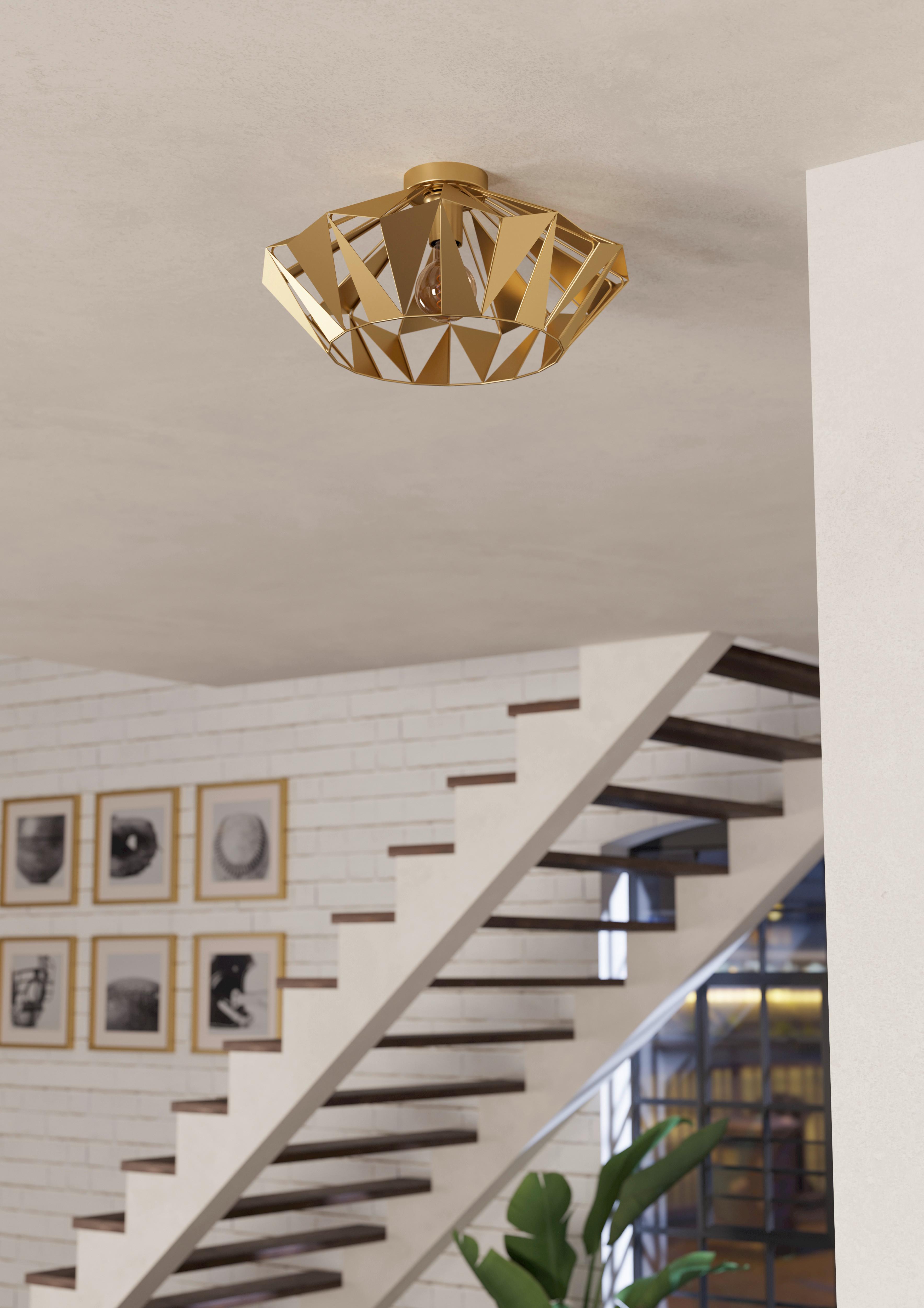 Deckenleuchte 43908*carlton - Goldfarben, Design, Metall (47/23,5cm) - Eglo