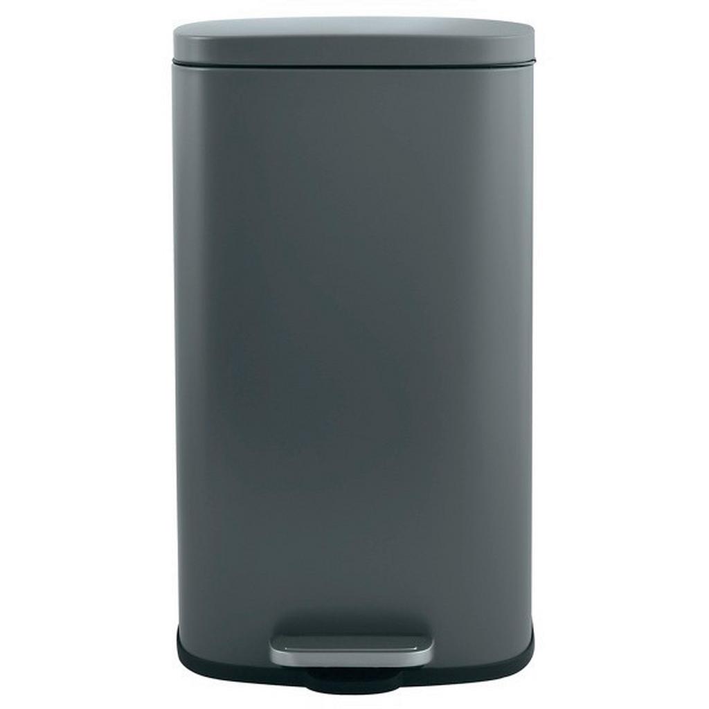 Treteimer Akira 50l Dunkelgrau Metall Lbh: 42,7x29,7x64,3 Cm