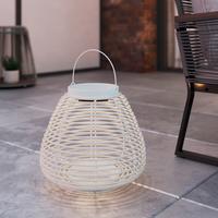 VONKAJŠIE SVIETIDLO ANINA - biela, Modern, kov/plast (36/35/36cm) - Bessagi Garden