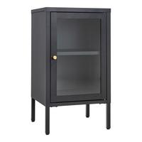 KOMMODE Dalby Schwarz B: 38cm - Transparent/Schwarz, Design, Glas/Metall (38/70/35cm) - MID.YOU