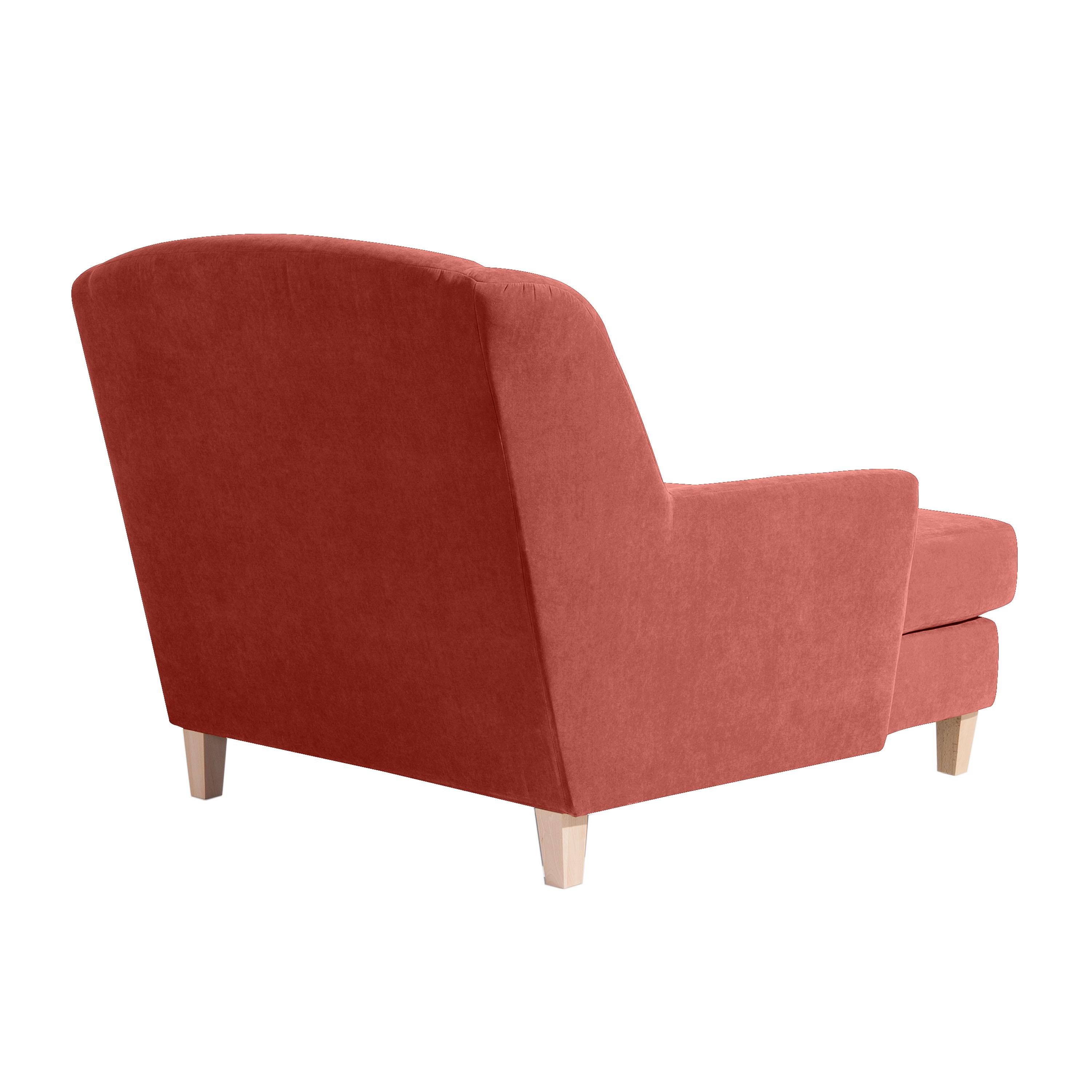 001775000428 - Big Sessel mit Armlehnen Judith Velours Terra Cotta