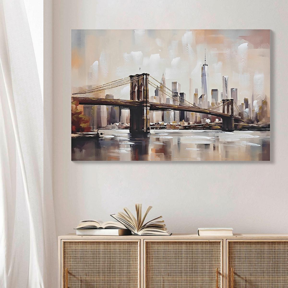 Obraz na plátne 120/60cm - viacfarebná, Modern, drevo/textil (120/80/3cm) - Mömax