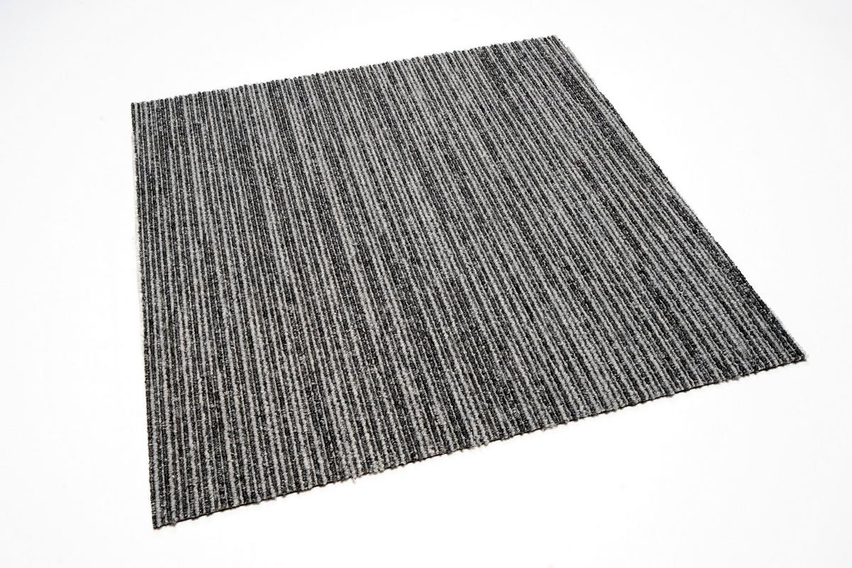 Teppichfliese Grau Ambition 50x50 cm Florhöhe 3 mm - Grau, Basics, Textil (50/50cm)