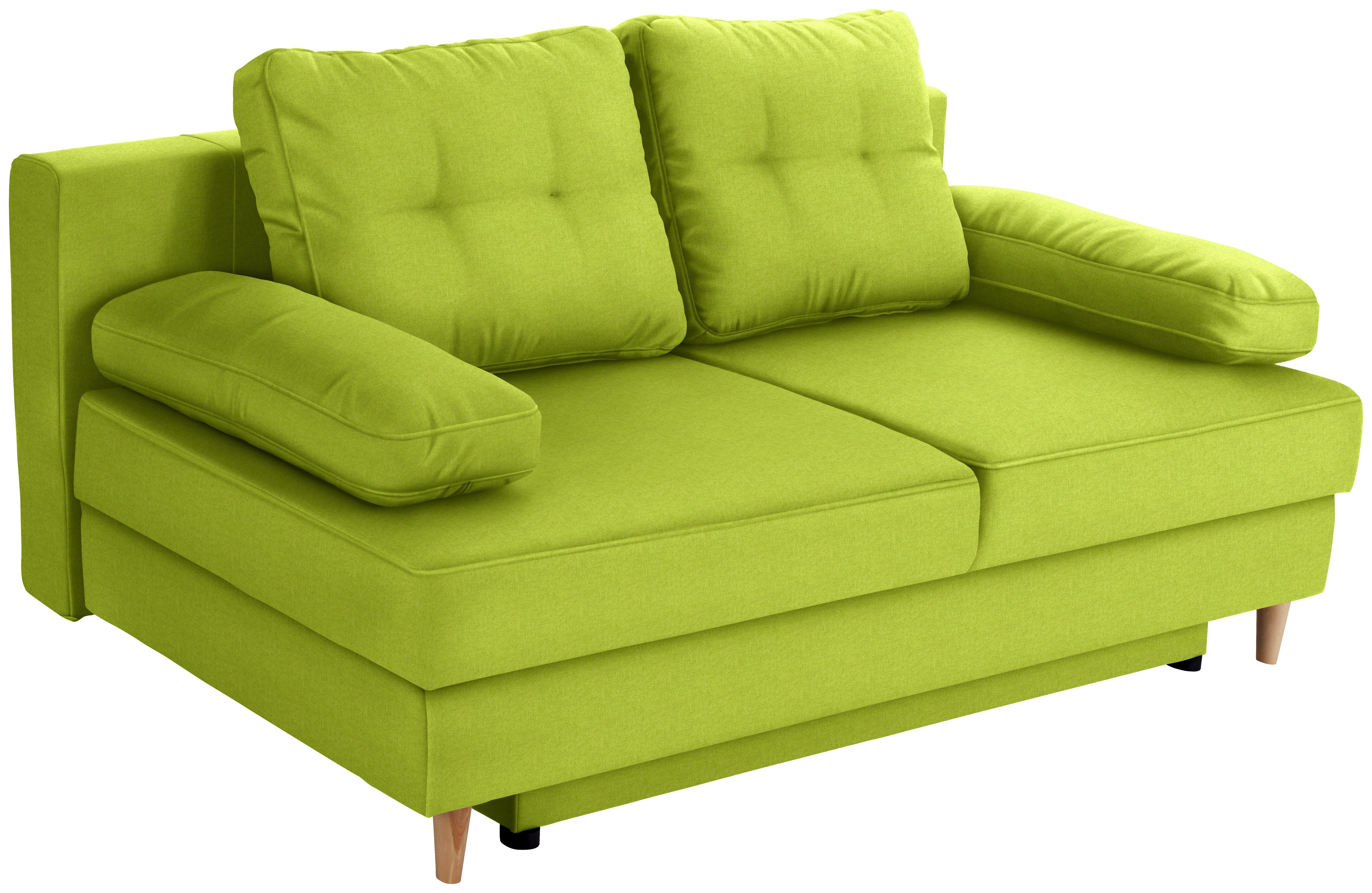 Schlafsofa Mix It B: 200 cm - Eichefarben/Mintgrün, LIFESTYLE, Textil (200/92/96cm) - Luca Bessoni