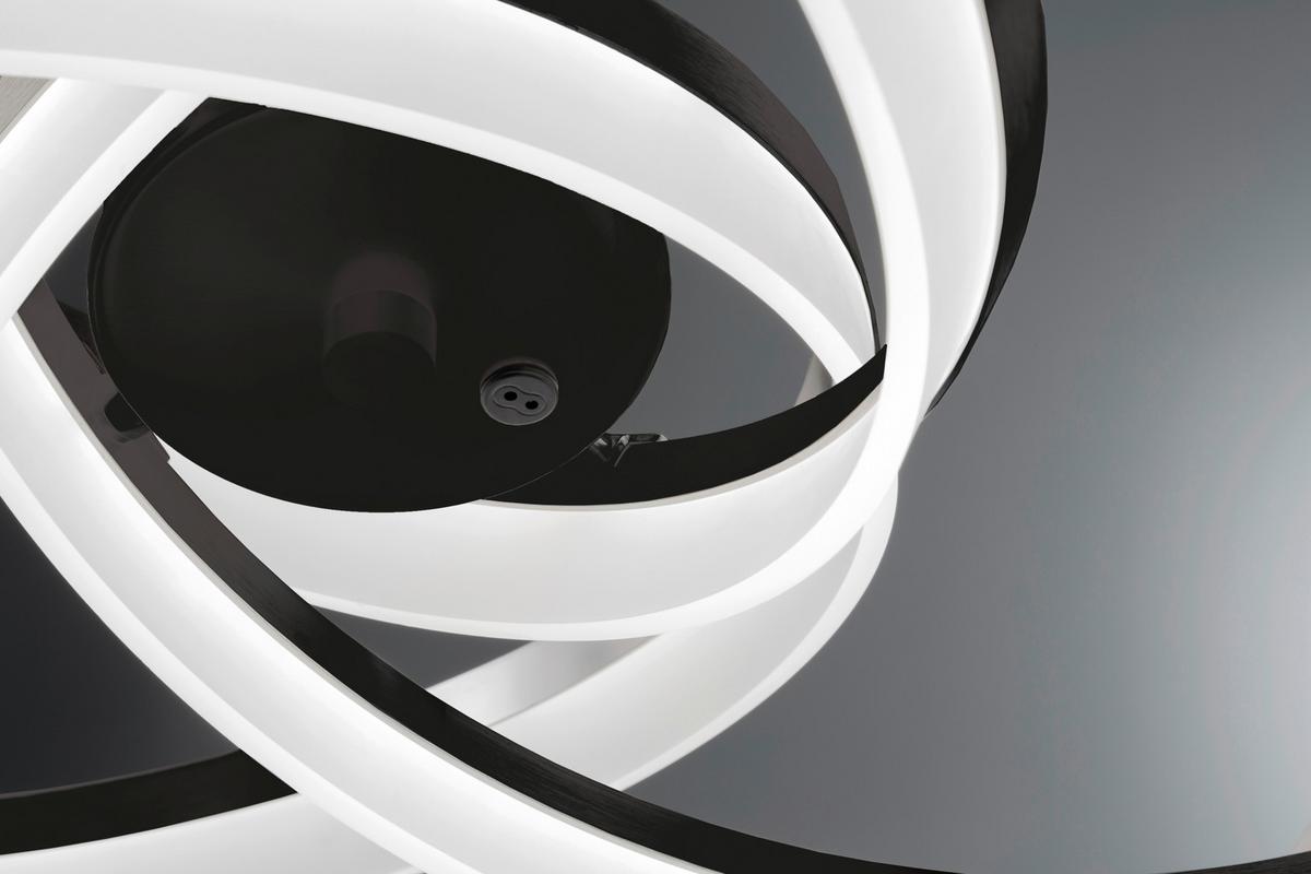 LED-Pendelleuchte 60552 - Sandfarben/Schwarz, Design, Metall (53/150cm) - Fischer & Honsel
