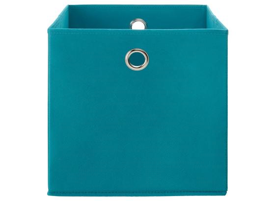 Skladací Box Fibi -ext- -top-based- - tyrkysová, Moderný, kartón/kov (30/30/30cm) - Based Skladací Box Fibi -ext- -top-based- - tyrkysová, Moderný, kartón/kov (30/30/30cm) - Based