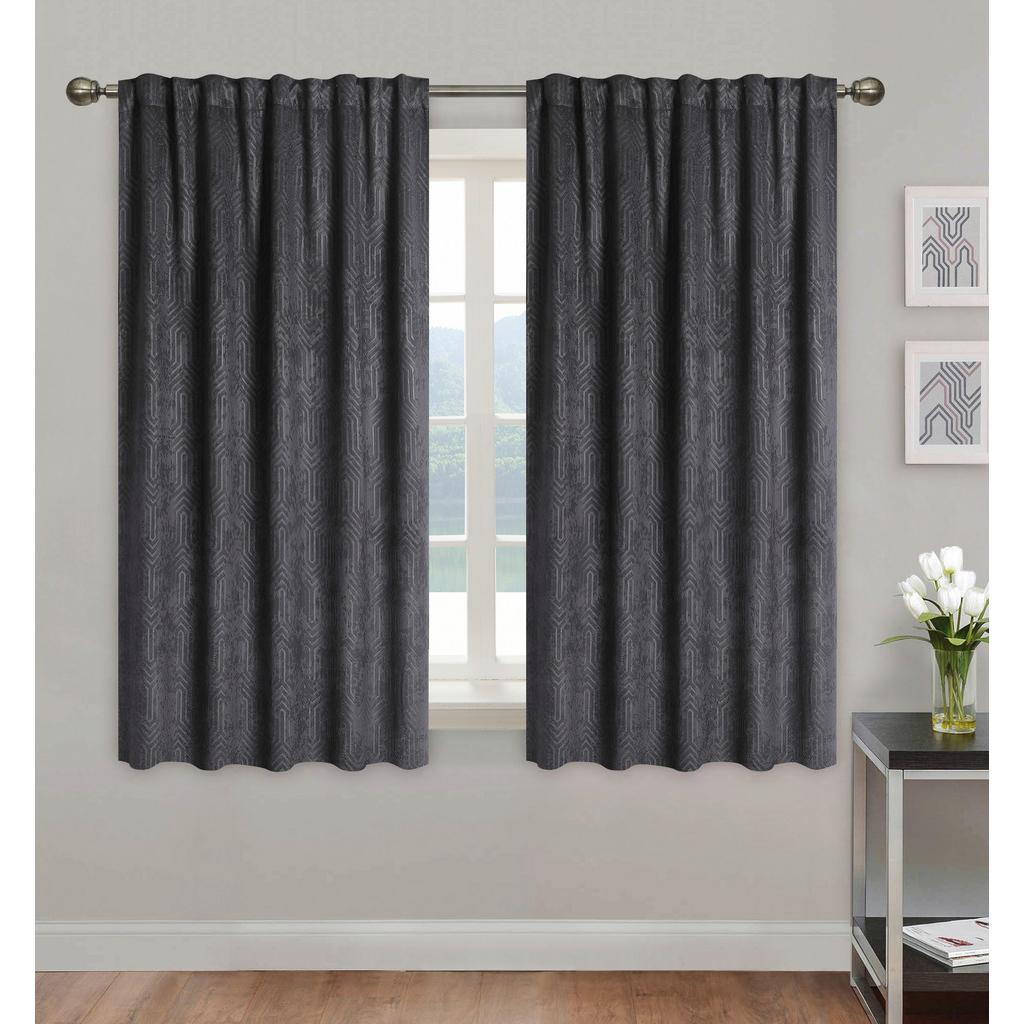 Vorhang Mit Schlaufen Bianca 140x175 Cm Anthrazit