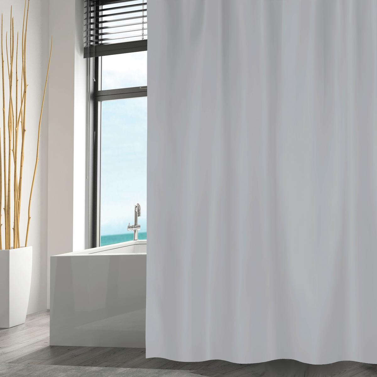 DUSCHVORHANG Grau 180x200 cm - Grau, Basics, Textil (180/200cm) - MSV
