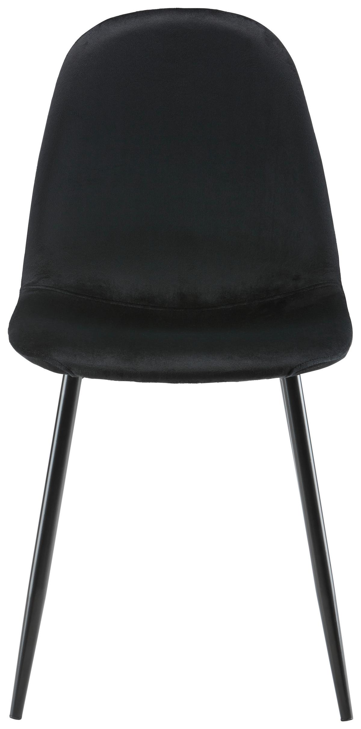 Stolička Lio - čierna, Modern, kov/drevo (43/86/55cm) - Modern Living