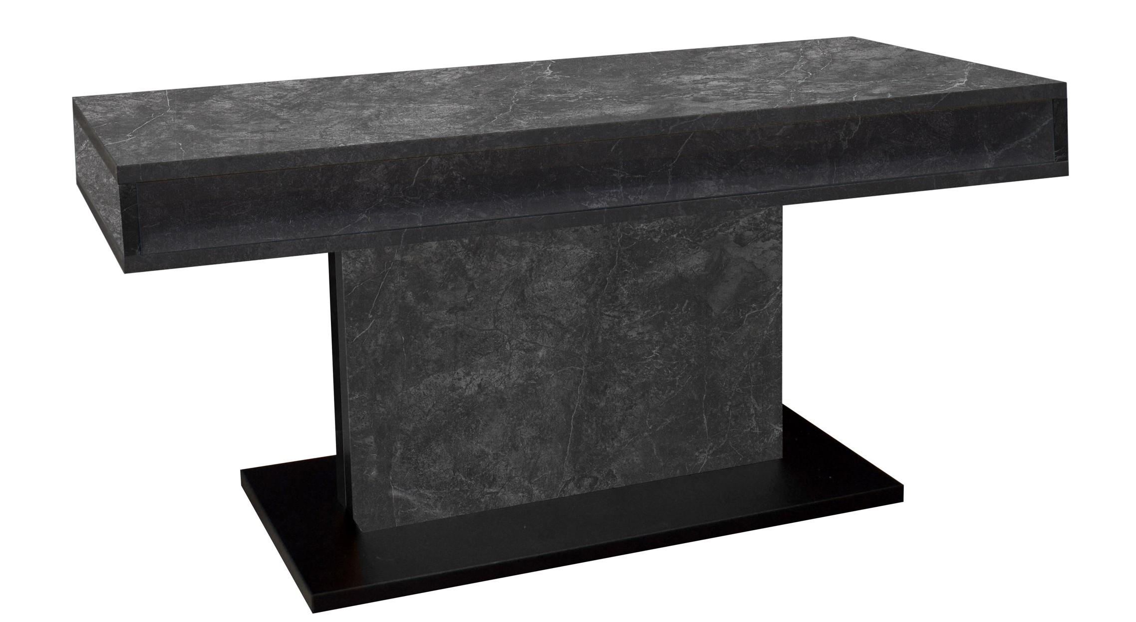 Couchtisch Lift Graphitfarben B: 110 Cm - Schwarz/Graphitfarben, Design, Holzwerkstoff/Metall (110/58-77/60cm) - MID.YOU