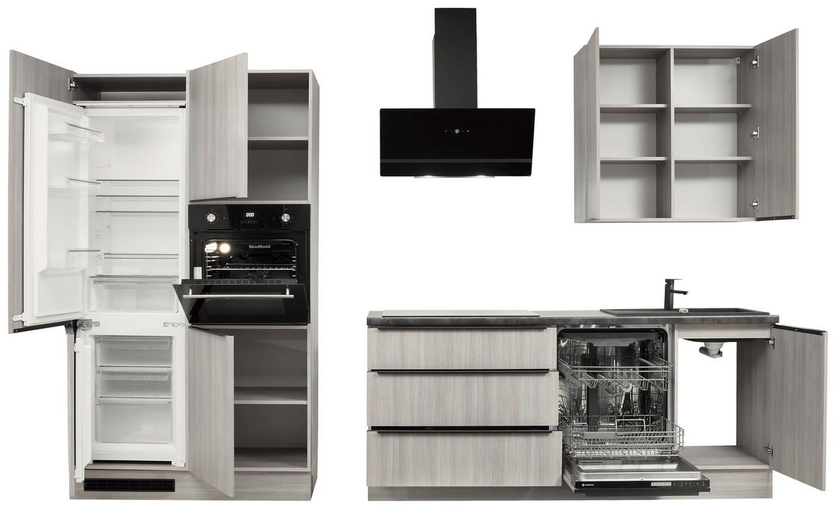 Küchenblock Landzeit Pinienfarben B: 320 Cm - Anthrazit/Pinienfarben, Design, Holzwerkstoff (320cm) - MID.YOU