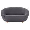 2-sitzer-sofa Looks Iv Dunkelgrau - Eichefarben/Dunkelgrau, Design, Textil (178/82/114cm) - LOOKS by W.Joop