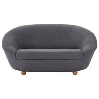 2-sitzer-sofa Looks Iv Dunkelgrau - Eichefarben/Dunkelgrau, Design, Textil (178/82/114cm) - LOOKS by W.Joop