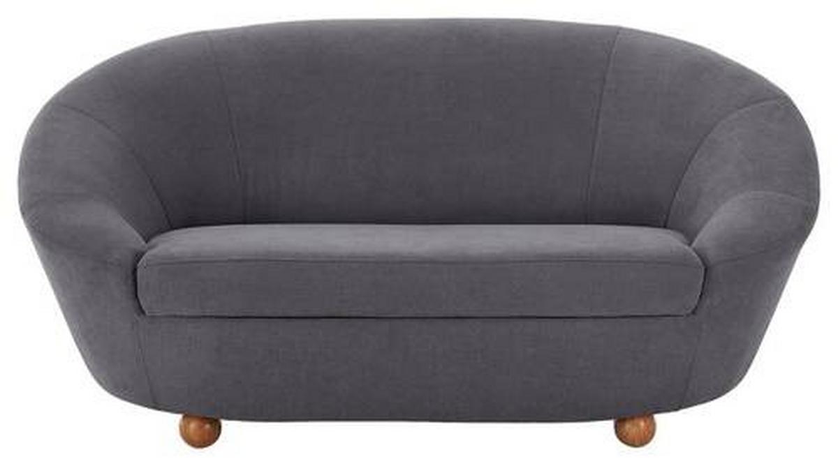 2-sitzer-sofa Looks Iv Dunkelgrau - Eichefarben/Dunkelgrau, Design, Textil (178/82/114cm) - LOOKS by W.Joop