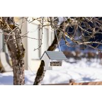 Vogelfutterhaus Sparber Kiefer - Weiß, Basics, Holz (17/20/21cm) - Windhager