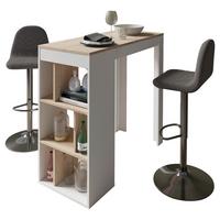 Tischgruppe Tg Moby-Casino - Chromfarben/Anthrazit, MODERN, Holzwerkstoff/Textil (110/104/50cm) - MID.YOU