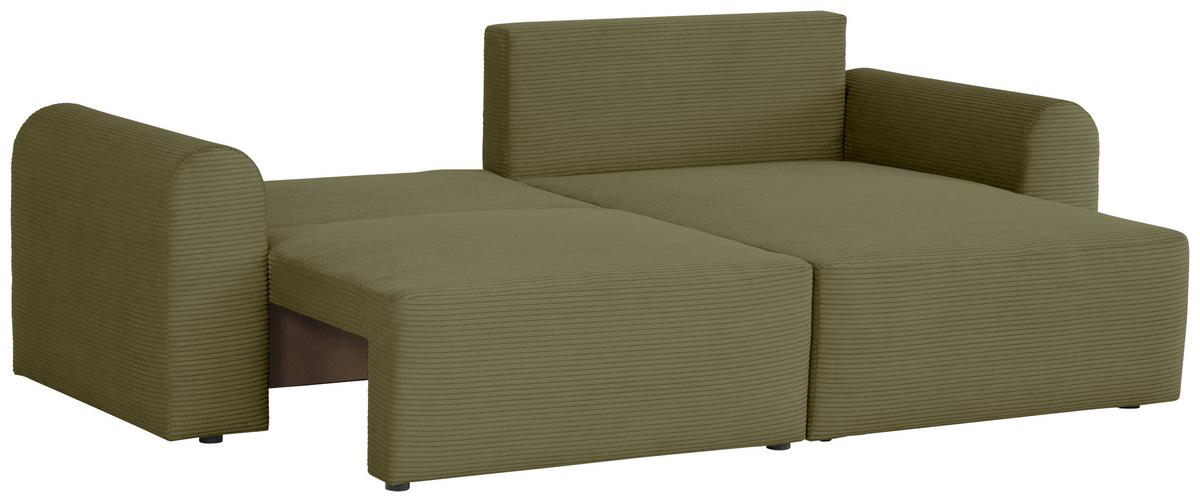Ecksofa Joni Olivgrün S: 250 cm - Olivgrün, Design, Textil (250/151cm) - MID.YOU