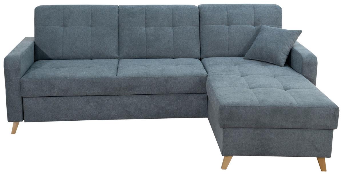 Sarokgarnitúra Lars - antracit, Design, textil/fa (161/223cm) - Best Price