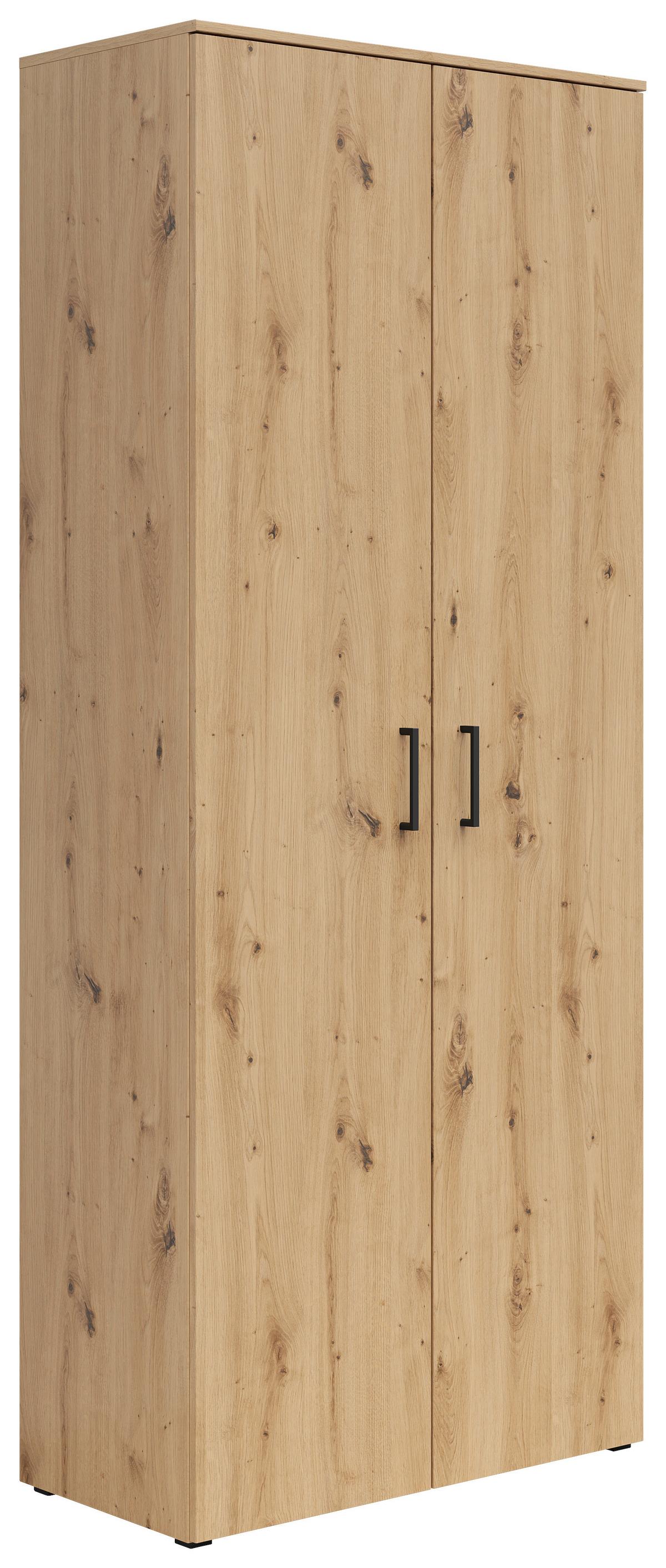 Schrank Multi, Cabinet2doors,s588-Reg - Eiche Artisan, MODERN, Holzwerkstoff (80/195/40cm)