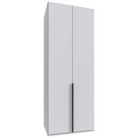 Drehtürenschrank Ny A Black, Weiß B: 90 Cm - Weiß, MODERN, Holzwerkstoff (90/236/58cm) - MID.YOU