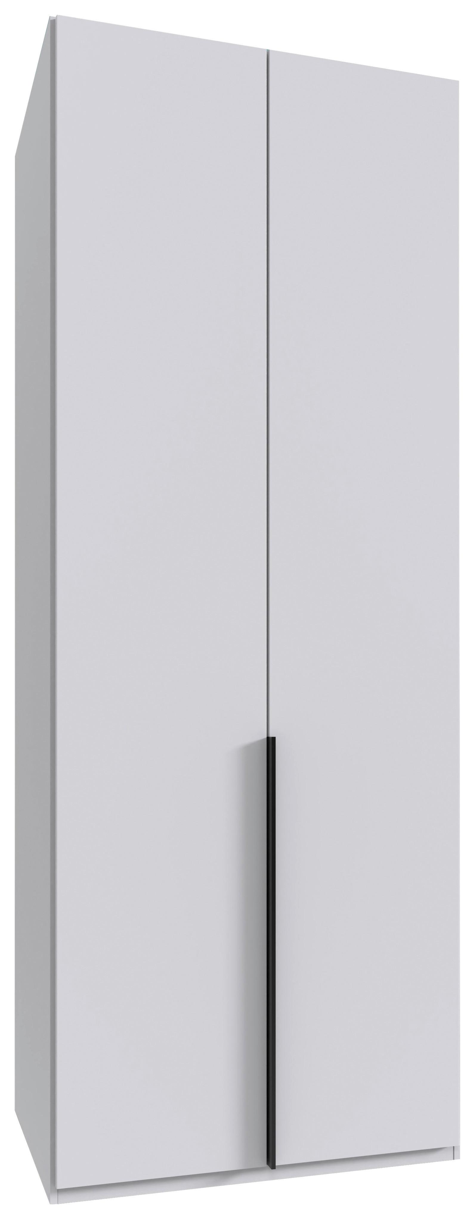 Drehtürenschrank Ny A Black, Weiß B: 90 Cm