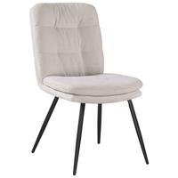 ŽIDLE NOVA - černá/béžová, Moderní, kov/textil (48/89/67cm) - Premium Living