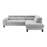 Sedací souprava Malibu světlošedá - světle šedá, Moderní, dřevo/textil (249/88/207cm) - Bessagi Home
