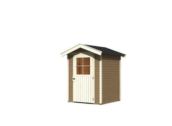 Gartenhaus Sandbeige 152x220x155cm - Sandfarben, MODERN, Holz (152/220/155cm) - Karibu Gartenhaus Sandbeige 152x220x155cm - Sandfarben, MODERN, Holz (152/220/155cm) - Karibu