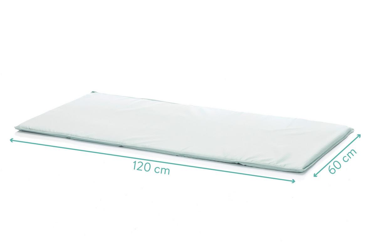 Reisebett Travel Cot Mint B: 125 cm - Mintgrün, Basics, Kunststoff/Metall (125/76/77cm) - Fillikid
