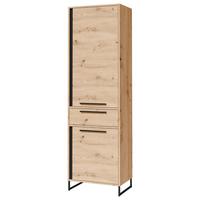 Vitrin Arkadia - fekete/Artisan tölgy, Modern, faalapú anyag (60/200/40cm)