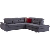 Ecksofa mit Schlaffunktion Paso, Webstoff - Chromfarben/Grau, MODERN, Textil (315/260cm) - Luca Bessoni