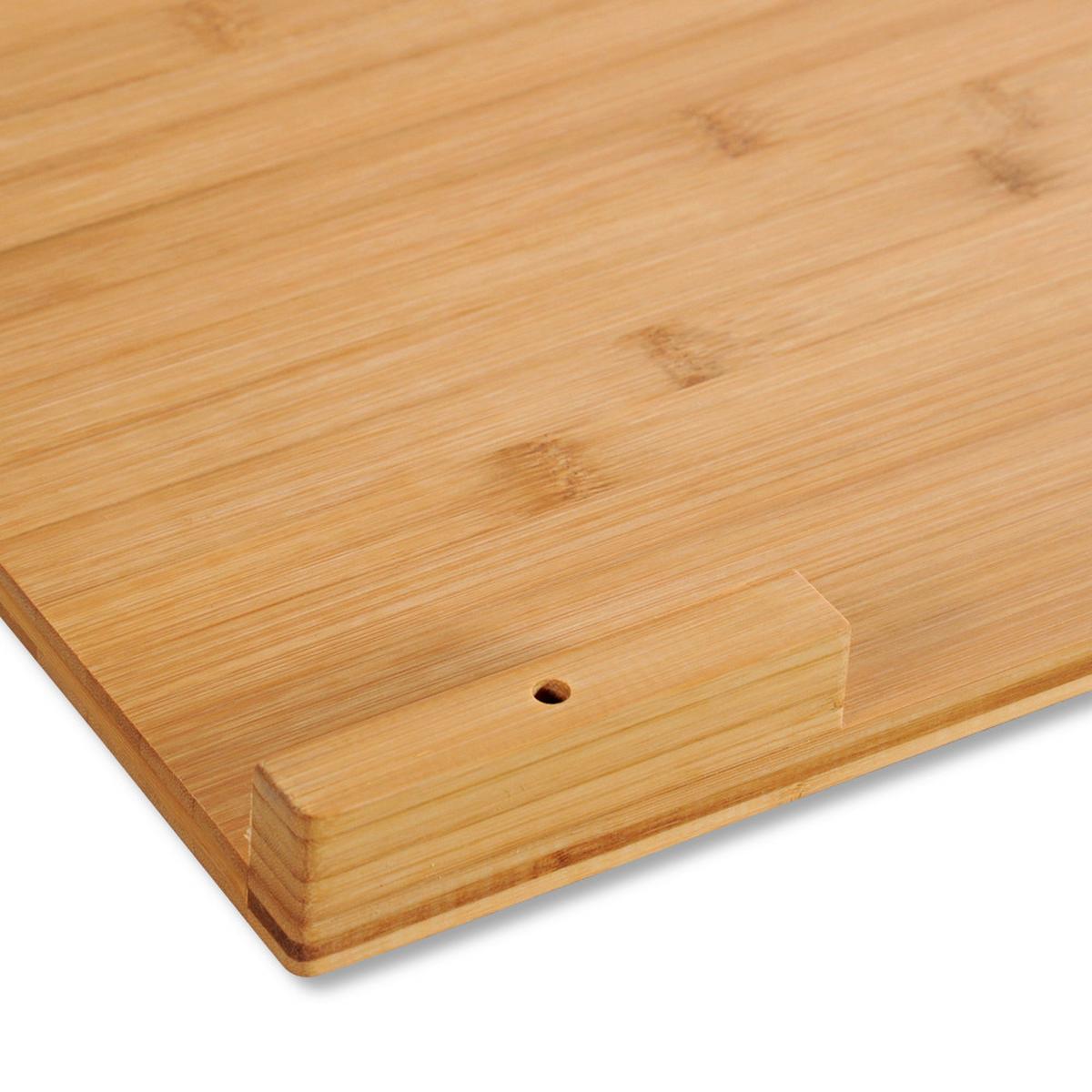 Schneidebrett Naturfarben L: 58,5 cm - Naturfarben, Basics, Holz (58.5/38.5/4cm) - Kesper