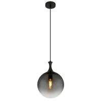 Hängeleuchte 15885h - Schwarz, Design, Glas/Kunststoff (25/141cm) - Globo