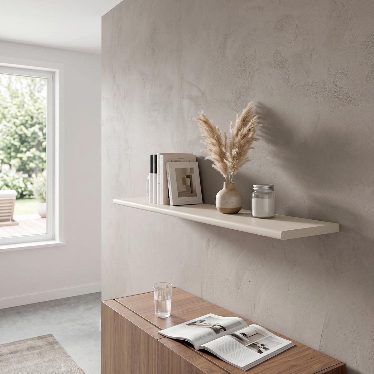 Wandboard Joker Kaschmir, B: 90 cm - Kaschmir, Trend, Holzwerkstoff (90/1,8/18cm)