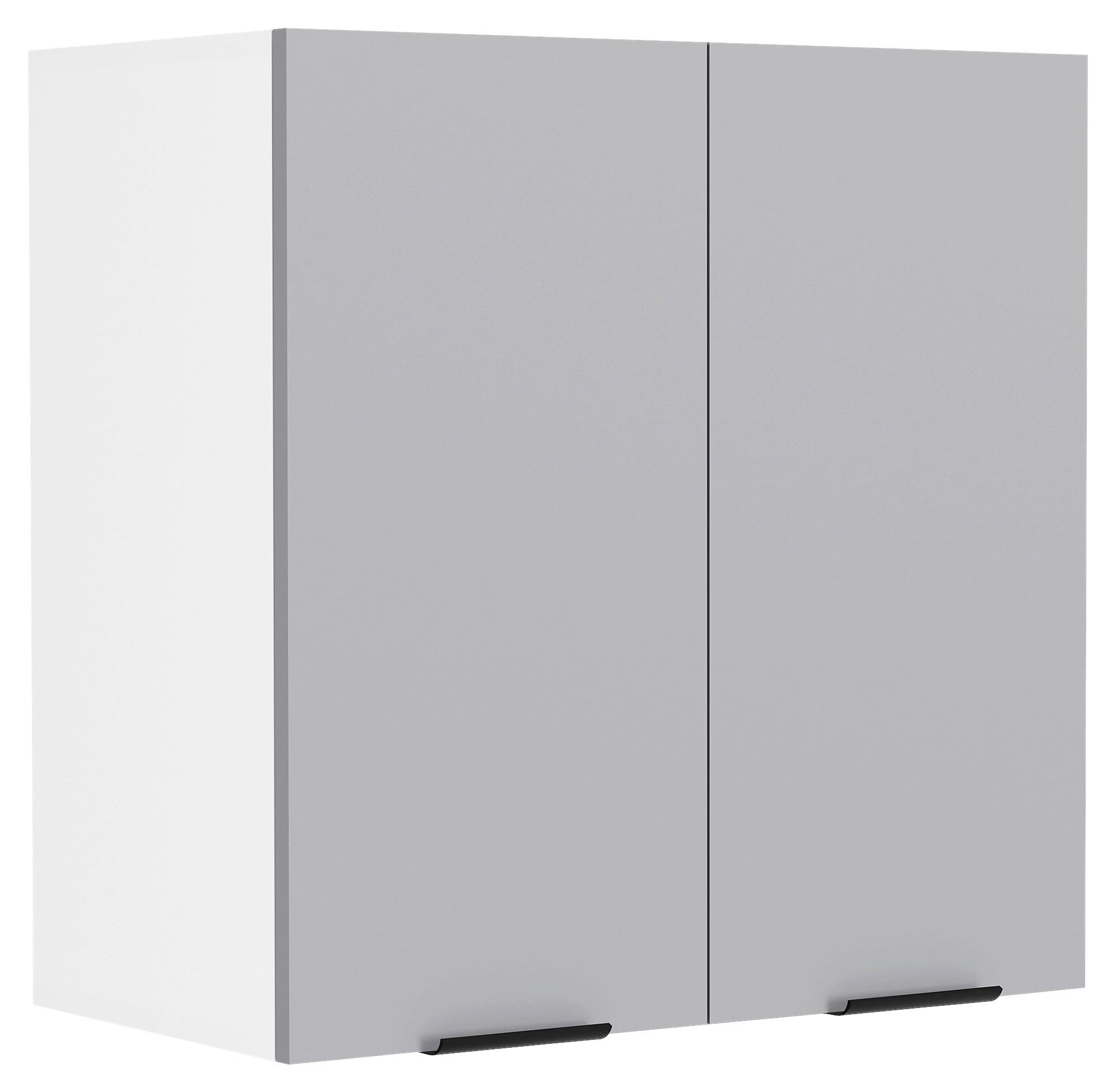 Küchenoberschrank Fasola Weiß/Anthrazit B: 60 cm - Anthrazit/Weiß, Trend, Holzwerkstoff/Kunststoff (60/60/31cm) - MID.YOU