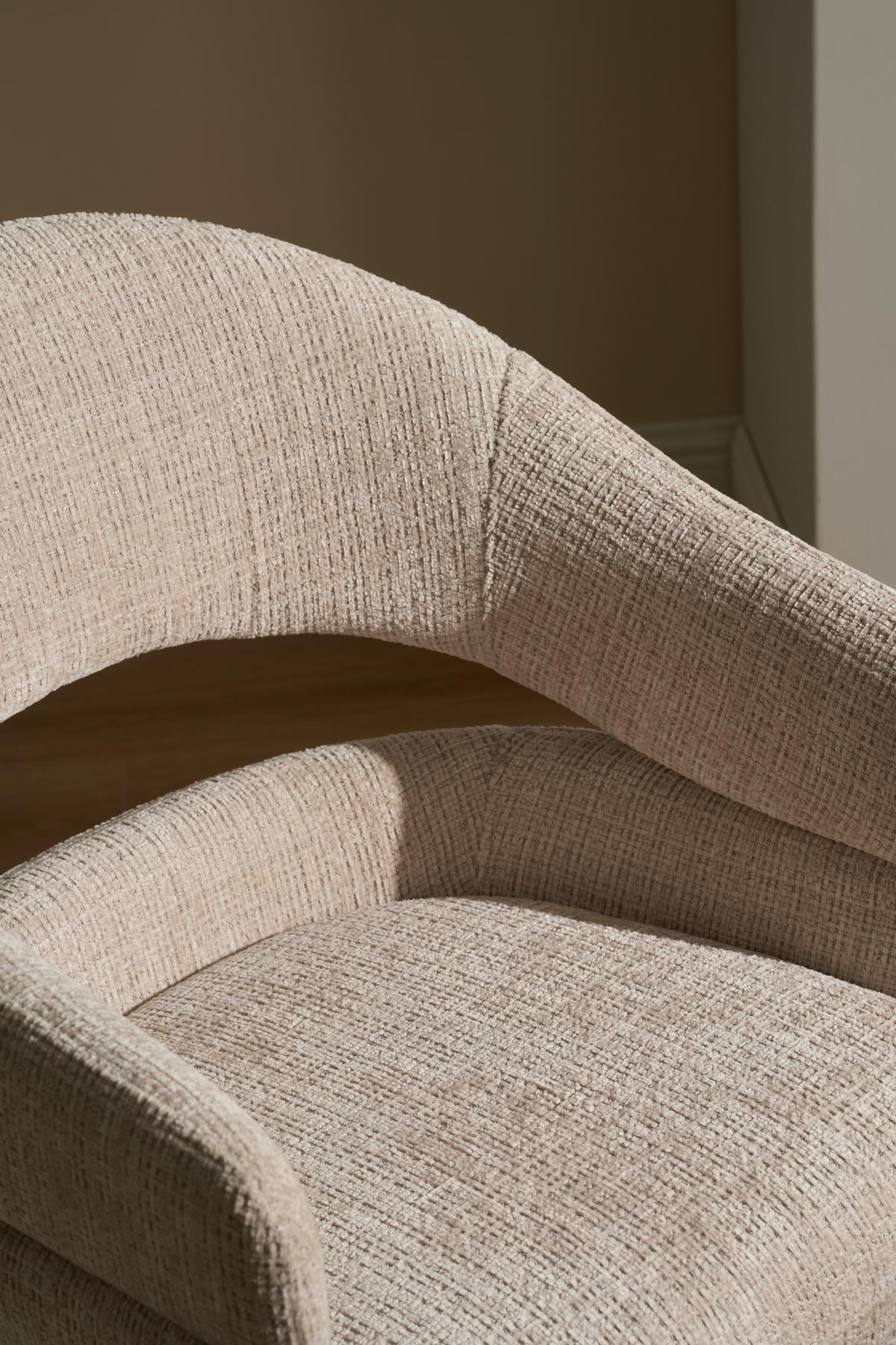 Armlehnstuhl Cleo Beige B: 58 cm - Beige, MODERN, Holz/Textil (58/85/62cm) - Livetastic
