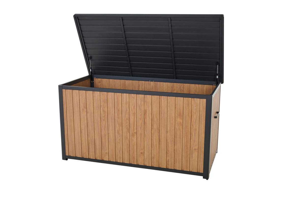 Kissenbox Sabano Kibox - Braun, MODERN, Metall (59/75/135cm) - Siena Garden