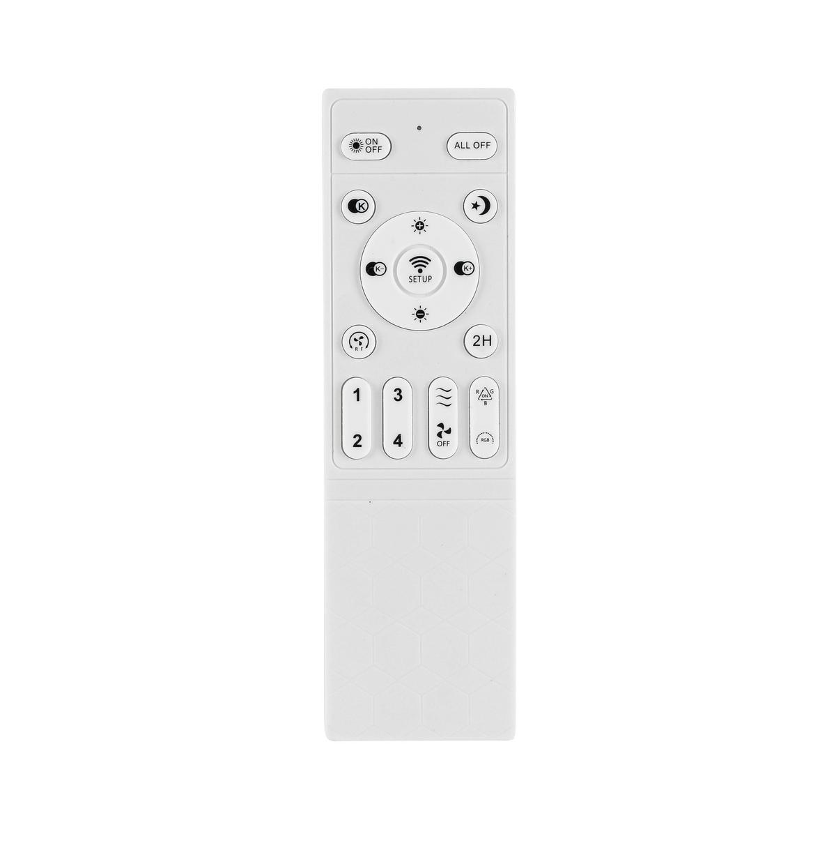 STROPNÍ VENTILÁTOR TUIO - bílá/barvy chromu, Moderní, plast (45/16cm) - Mömax