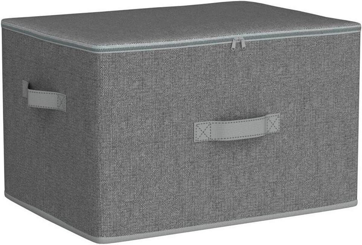 Aufbewahrungsboxen-set Grau B: 40 Cm - Grau, Basics, Papier/Textil (40/25/30cm)