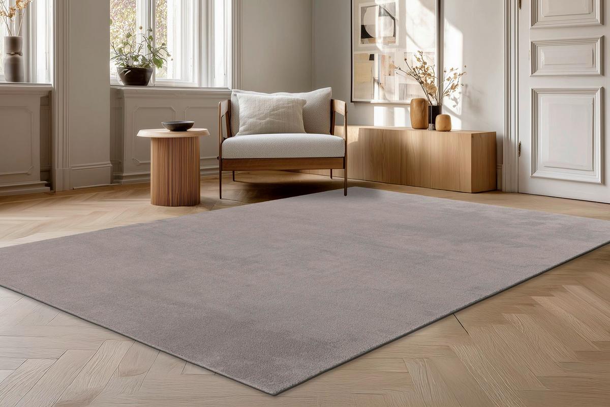 FLACHWEBETEPPICH Grau, Strapazierfähig - Grau, Basics, Textil (200/280cm) - Kayoom