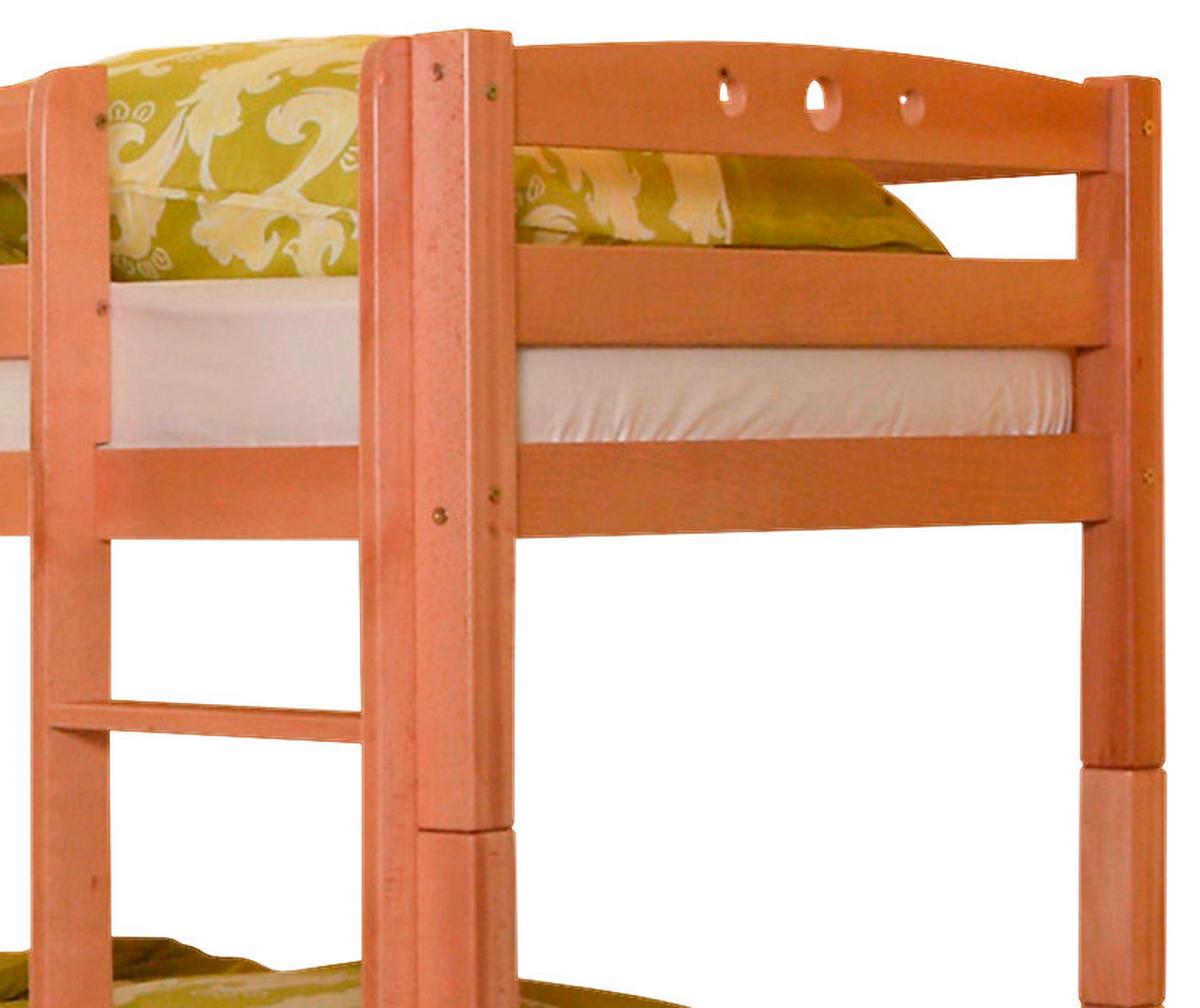 Etagenbett Lupo Buche Massiv 90 cm mit Absturzsicherung - Buchefarben, Basics, Holz (90/200cm) - MID.YOU