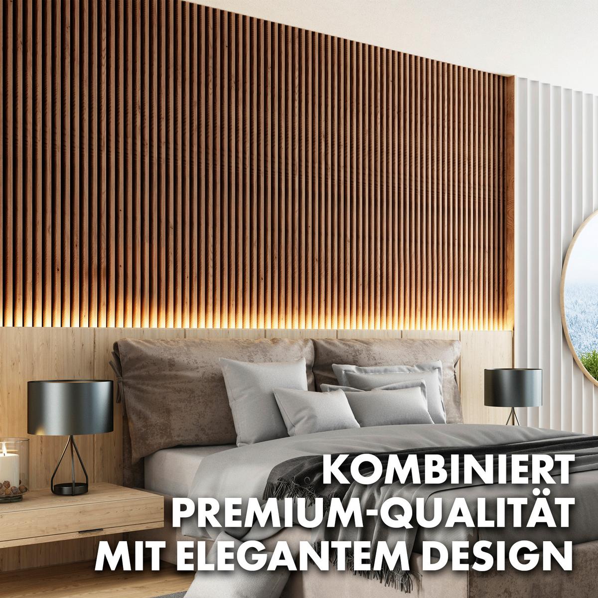 Akustikpaneel Akustikpaneel - Walnussfarben, Basics, Holzwerkstoff (60/118cm)