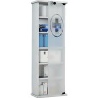 Medizinschrank Gusal XXL Weiß 31x92 cm versperrbar - Weiß, Basics, Glas/Holzwerkstoff (31/92/18cm) - MID.YOU