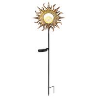 Solarleuchte 36533 - Rostfarben/Transparent, Basics, Glas/Kunststoff (24,2/81,5cm) - Globo