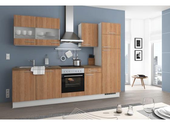 Küchenblock Terentino 280cm Eiche - Eichefarben/Magnolie, LIFESTYLE, Holzwerkstoff (280cm) - Qcina Küchenblock Terentino 280cm Eiche - Eichefarben/Magnolie, LIFESTYLE, Holzwerkstoff (280cm) - Qcina