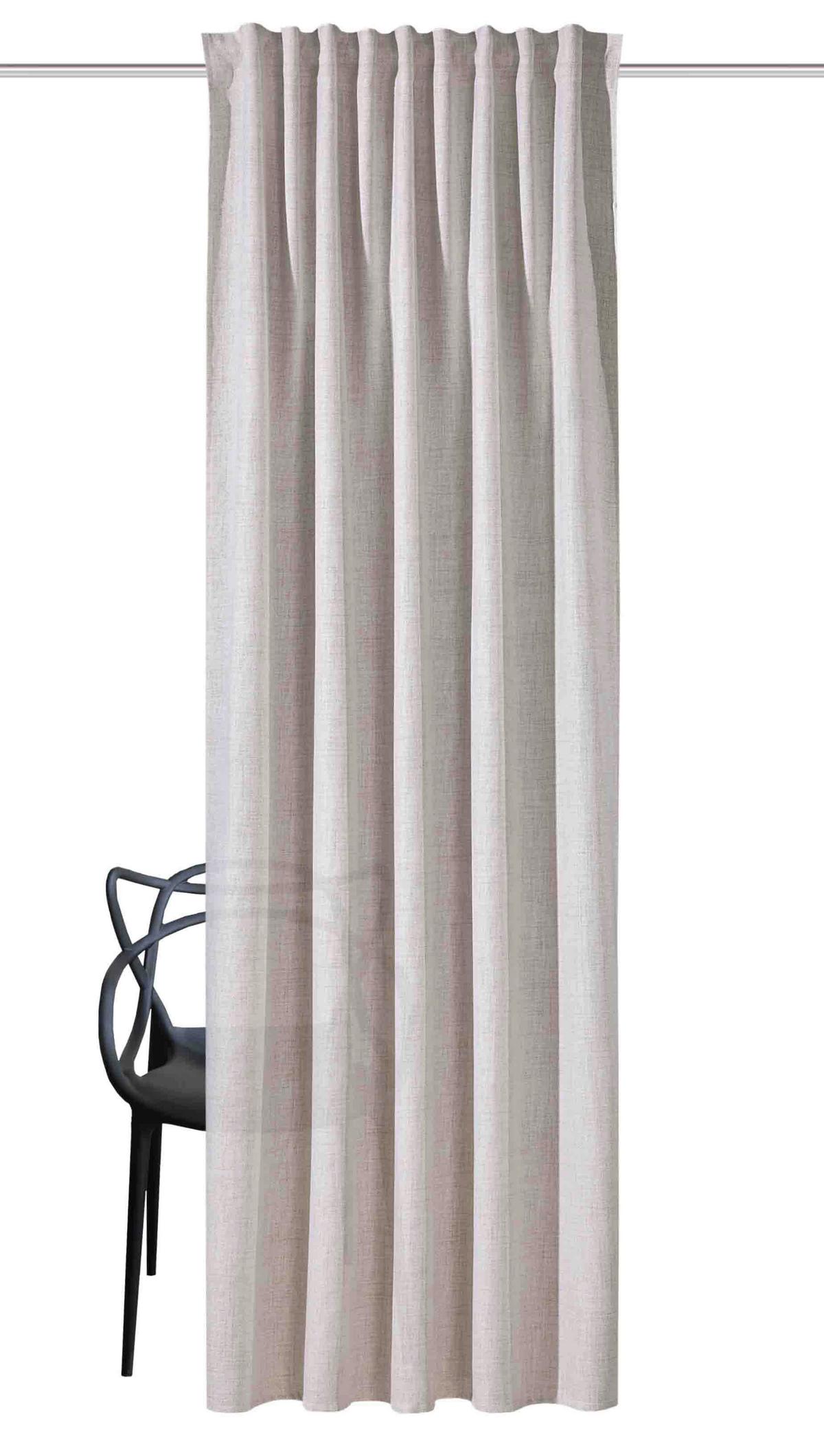 Fertigvorhang Hadina - Naturfarben, Basics, Textil (140/300cm)