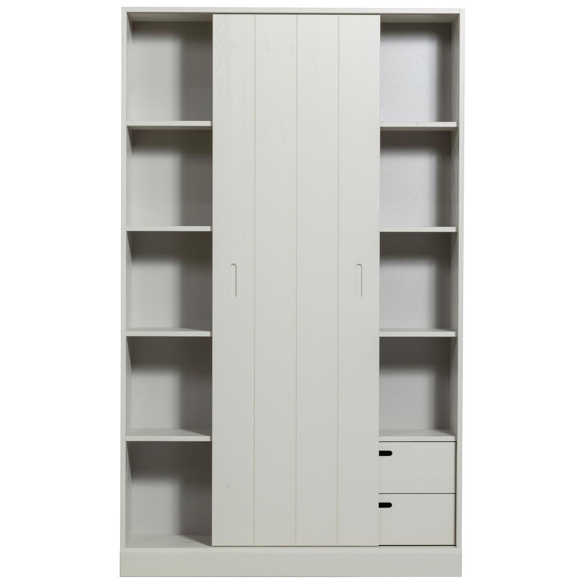 Schiebetürenschrank Mila Grau B: 120 cm - Grau, Design, Holz (120/200/42cm) - Livetastic