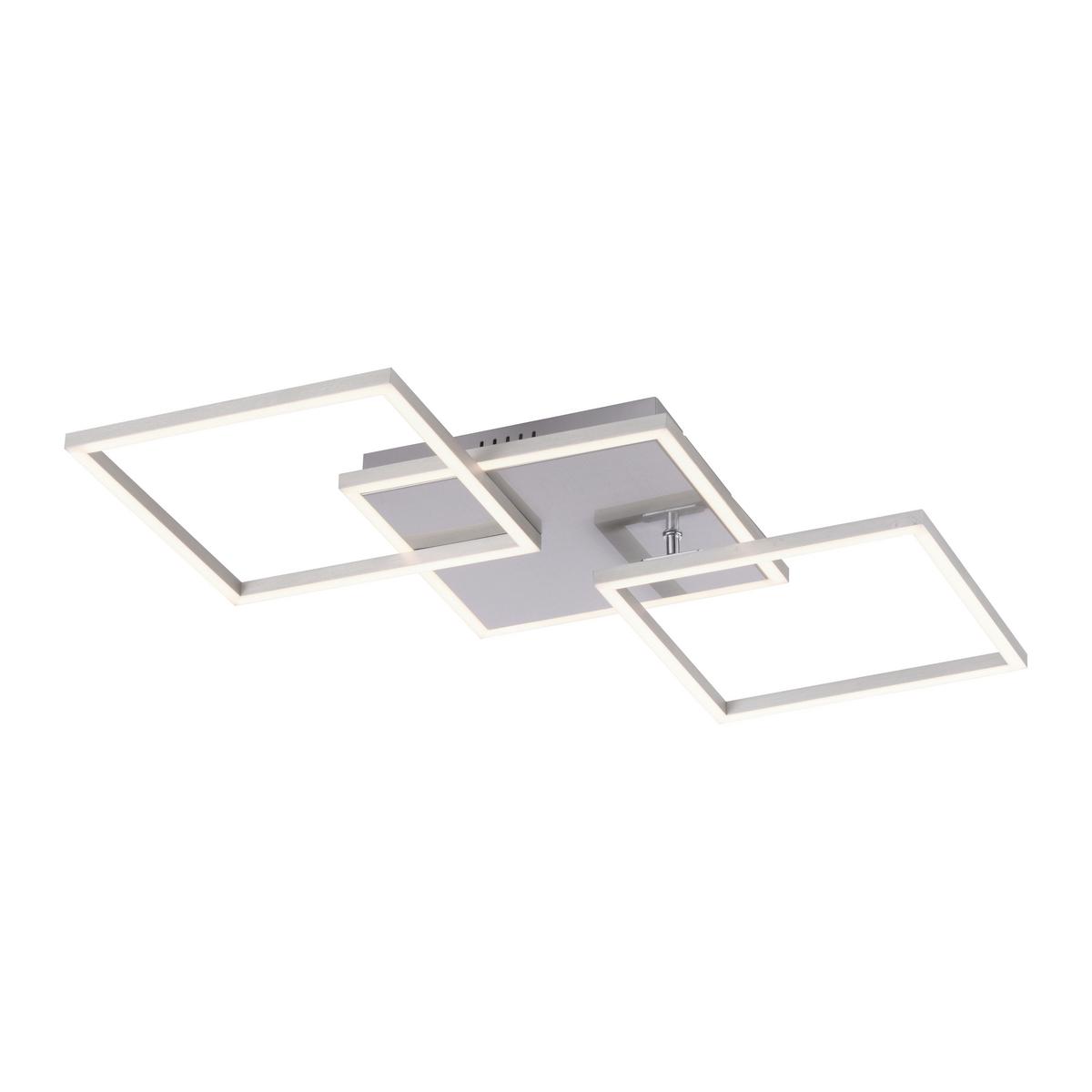 LED-Deckenleuchte Iven L: 75 cm, drehbar - Silberfarben, Basics, Kunststoff/Metall (75/45/7,3cm)