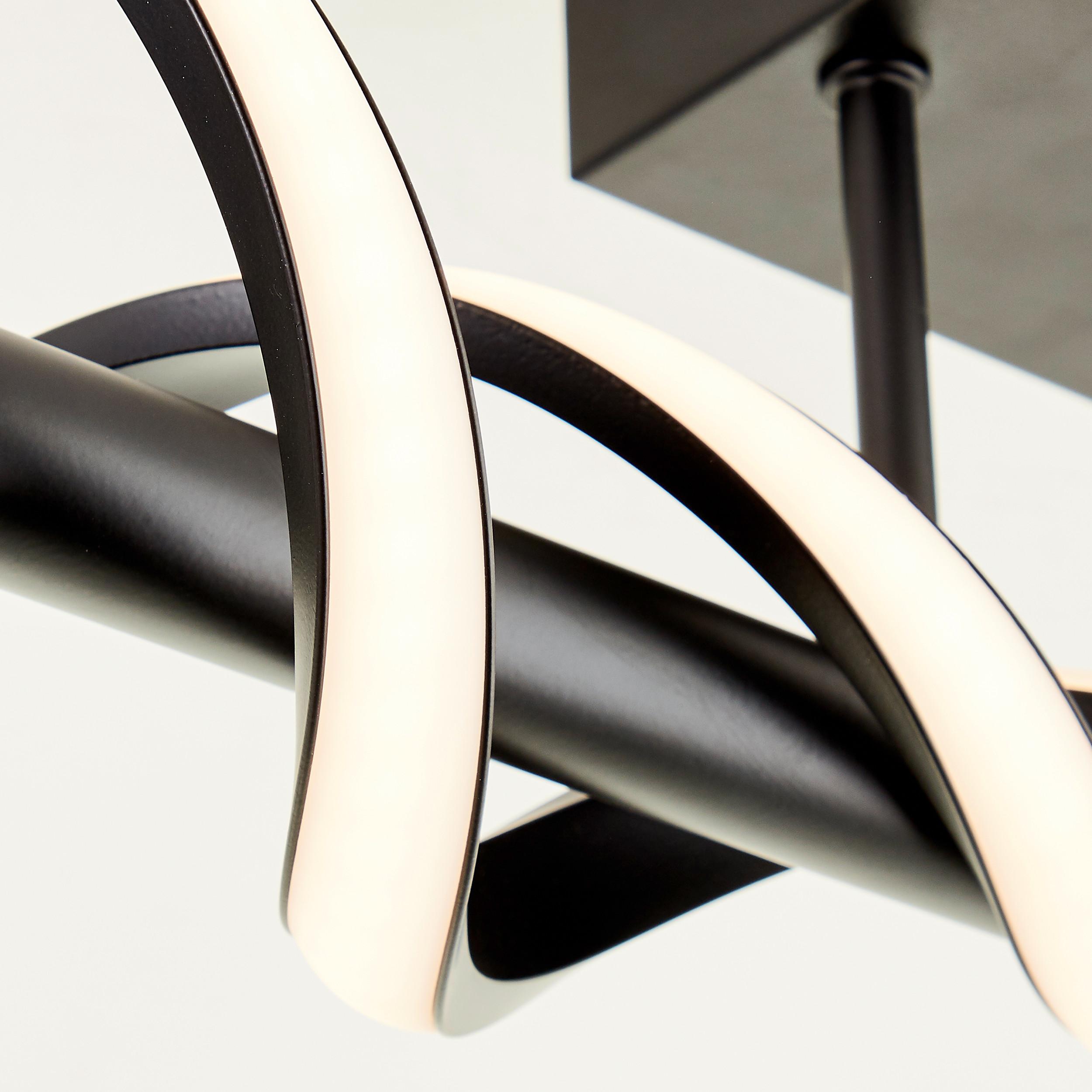 LED-Deckenleuchte G99817/06 Amalie - Schwarz, Design, Kunststoff/Metall (95,5/20/18cm) - Brilliant