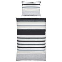 Bettwäsche Davina - Schwarz/Grau, MODERN, Textil - Luca Bessoni